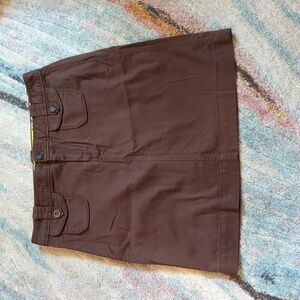 Y2K Old Navy Corduroy Brown Mini Skirt 2000's Indie Granola Goblin Preppy